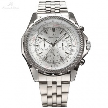 KS Automatikuhr XL Herrenuhr Weiss Automatik Mechanik Bild 1