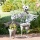 Blumentopf  Eule aus Metall - grau - Hhe 52 cm Bild 2