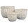 bertopf Blumentopf Set 3-teilig rund aus Rattan Bild 1