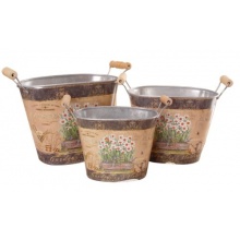 DREI BLUMENTPFE VINTAGE BLUMEN  Bild 1