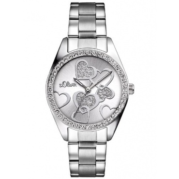 s.Oliver Damen XS Valentines Analog Quarz Edelstahl SO-2857-MQ Bild 1
