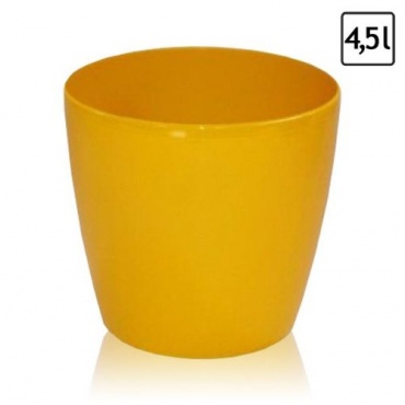4,5 Liter gelber Blumentopf bertopf h-184 mm Bild 1