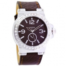 Oozoo Damen Chronograph Leder C4598 Darkbrown Bild 1
