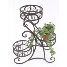 Blumentreppe HX12556 Blumenstnder 65cm mit 3 Krbe Bild 1