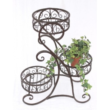 Blumentreppe HX12556 Blumenstnder 65cm mit 3 Krbe Bild 1