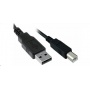 USB 2.0 Typ A Stecker Typ B Stecker Druckerkabel Schwarz 3 Meter Bild 1