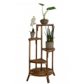 Blumentreppe aus Rattan Farbe Braun Bild 1