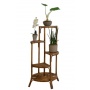 Blumentreppe aus Rattan Farbe Braun Bild 1