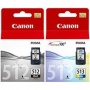 Canon PGI-525BK CL513 tintenpatrone, schwarz farbig Bild 1