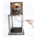 Holzlaterne, mit Beleuchtung 220V Bild 1