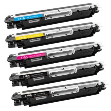 5 Toner-Patronen XXL Platinum Serie fr HP CE310A Bild 1
