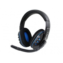 Lioncast LX16 PRO Gaming Headset PC/PS4 schwarz/blau Bild 1