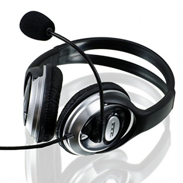 CSL S-085 Multimedia Headset Pro HQ 960 Silber/Schwarz Bild 1