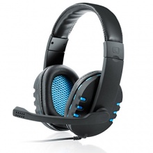 CSL KEM-613 USB Headset Gamingheadset schwarz/blau Bild 1