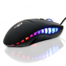 CSL 2400dpi Gaming USB Maus ergonomisches Design blaue Bild 1