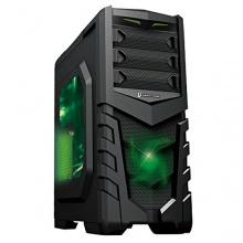 CiT Vanquish Gaming-Gehuse mit Seitenfenster LED-Lfter Bild 1