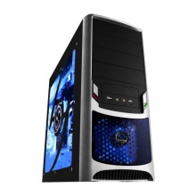 Raidmax Tornado Midi Tower Gaming Gehuse micro-ATX schwarz/silber Bild 1