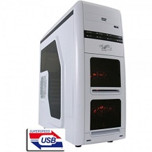 LC-Power Gaming 975W Air Wing PC-Gehuse wei Bild 1