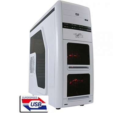 LC-Power Gaming 975W Air Wing PC-Gehuse wei Bild 1
