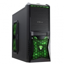 CiT Vantage Gaming Gehuse, mit 4Lfter grn Bild 1