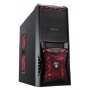 CiT Vantage Gaming Gehuse, mit 4Lfter rot rot Bild 1
