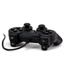 CSL USB Gamepad C180 PC Dual Joypad Controller schwarz Bild 1