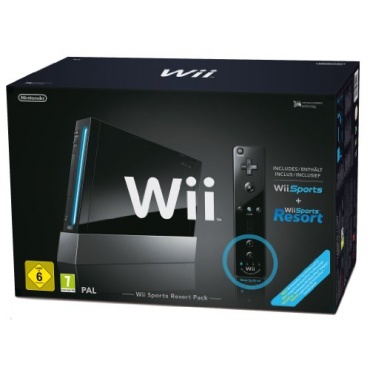 Nintendo Wii Sports Resort Pack Konsole schwarz Bild 1