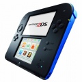 Nintendo 2DS Konsole schwarz/blau Bild 1
