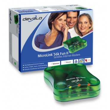 Devolo MicroLink 56k Fun II externes Analog-Modem Bild 1