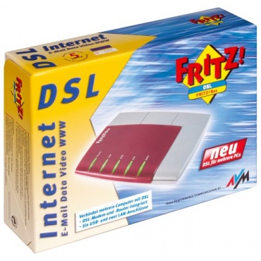 AVM FRITZ Box DSL-Router mit integriertem Modem Bild 1