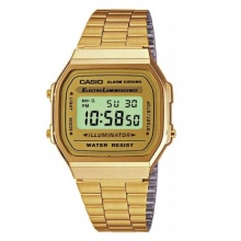 Casio Retro Gold-Ton Alarm Leuchtdichte Digitale A168WG-9WDF Bild 1