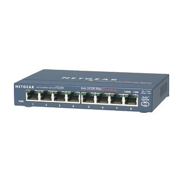 Netgear FS108GR 8 Port Fast Ethernet Switch Bild 1