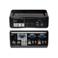 Avocent SwitchView MM2 2 Ports KVM Switch 2 Port USB 2.0 Hub Bild 1