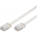 Flachkabel 10m wei Ethernet LAN Patchkabel Gigabit Netzwerkkabel Bild 1