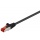CAT 6-100 LC SSTP PIMF SCHWARZ 1m; CAT 6 Netzwerkkabel Bild 1