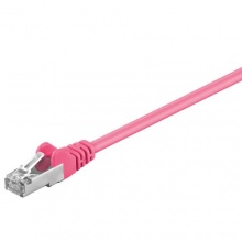 Goobay CAT5e FTP Netzwerkkabel magenta Bild 1