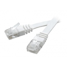 Vivanco Cat 5e Netzwerk-Flachkabel Netzwerke 2m wei Bild 1