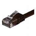 Wentronic 95897 Cat6 Netzwerkkabel Flachkabel braun Bild 1
