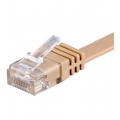 Wentronic 95883 Cat6 Netzwerkkabel ungeschirmt hellbraun Bild 1