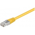 Goobay CAT5e FTP Netzwerkkabel 2x RJ45, 0,25m gelb Bild 1