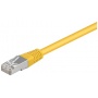 Goobay CAT5e FTP Netzwerkkabel 2x RJ45, 0,25m gelb Bild 1