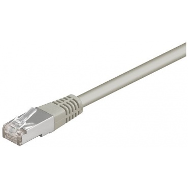 Goobay CAT5e FTP Netzwerkkabel 2x RJ45, 0,25m grau Bild 1