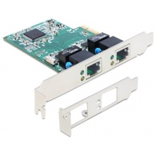 DELOCK PCIe Gigabit LAN 2x +LowPr Bild 1