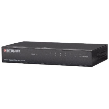 INTELLINET 8Port Gigabit Ethernet Switch Metall sc Bild 1