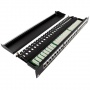 Ligawo Patchpanel Cat.6A 24-fach geschirmt schwarz Bild 1