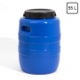 Regentonne 55 L Lager Material Behälter blau Bild 1