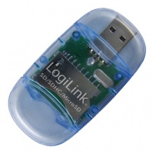 LogiLink Kartenleser USB 2.0 extern für SD und Micro SD Bild 1