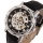 YESURPRISE Damen Mechanikuhr shwarz Leder mit Etui Bild 2