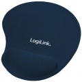 Logilink Mauspad mit Handgelenkpolsterkissen Blau Bild 1