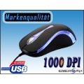 PC Maus Mit Beleuchtung USB PS2 Anschluss NT-M005 Bild 1